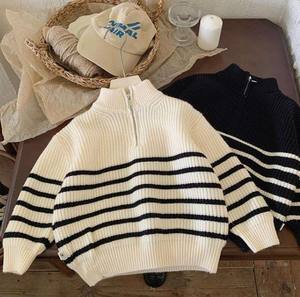 Cárdigan de Punto a Mano para Bebés y Niñas Pequeñas, Primavera-Otoño, 100% Algodón, Manga Abullonada, Venta al Por Mayor - Product Image 3