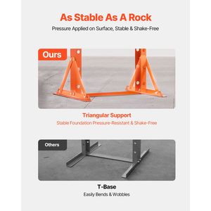 Pressa Idraulica da Officina da 30 Tonnellate con Supporto Triangolare Regolabile per Pavimento del Garage e Piastra di Pressione Pneumatica con Nucleo in Acciaio - Product Image 5