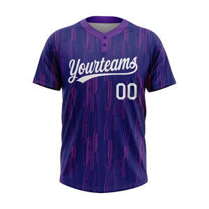 Maillot de baseball/softball pour homme de qualité supérieure, à deux boutons, imprimé, respirant, 100% polyester, 180g, léger, personnalisé - Product Image 1