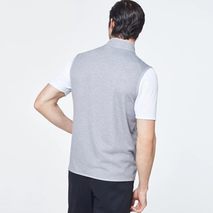 Chaleco Gris con Cierre para Hombre, Cuello Alto, Sin Mangas, Estilo Deportivo, Ligero, Resistente al Agua, ODM - Product Image 2