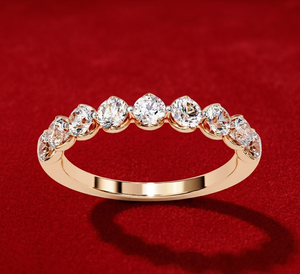 แหวนหมั้นเพชรทรงมาร์คีส์ทองคำแท้ 14K สำหรับผู้หญิง เพชรเพาะเลี้ยงในห้องปฏิบัติการ รับรองโดย IGI สไตล์หรูหรา - Product Image 1