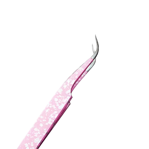Pince à épiler professionnelle en acier inoxydable pour extensions de cils, avec pointe incurvée de précision et poignée antidérapante, pour les artistes en extensions de cils de salon, Elite - Product Image 6