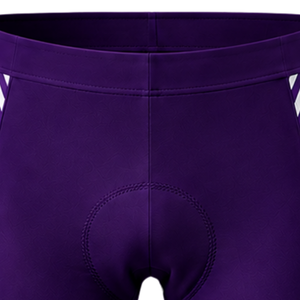 Purple White <b>Cycling</b> <b>Shorts</b> with <b>Padded</b> Seat Custom Quick Dry Breathable Stretch Bicycle Racing Training Performance Bike Wear - Product Image 4