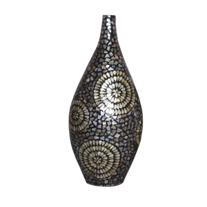 Nordic Style <b>Light</b> Luxury Mother of Pearl <b>Flower</b> Vase Chic Housewarming Gift - Product Image 1