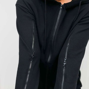 Sweat-shirt à capuche pour femme avec empiècements, logo personnalisé, couleur contrastante, vêtement de mode urbaine professionnelle, Nouveauté 2026 - Product Image 3