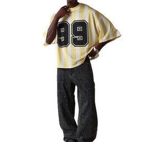 Jersey de Fútbol Americano Personalizado de Malla Oversize, Estilo Urbano, Número 99, Gráfico, Transpirable, Antibacterial, de Secado Rápido, Sublimado - Product Image 1