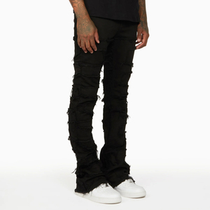 Pantalones Vaqueros de Mezclilla para Hombre, Estilo Vintage, de Alta Calidad, Cómodos, Casuales, para Uso en Exteriores, Personalizables, de Cintura Media - Product Image 1