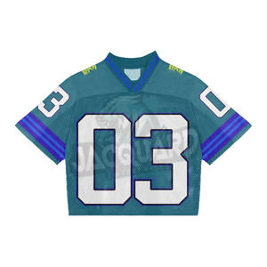 Maillots de football vintage personnalisés avec logo pour team building, coupe courte, imprimé lettres, en mesh, style boxy, pour activités extérieures - Product Image 4