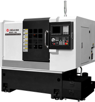 Tour CNC CK6140 de haute précision, automatique, à banc incliné, type vertical, pour le tournage de métaux et d'alliages d'aluminium