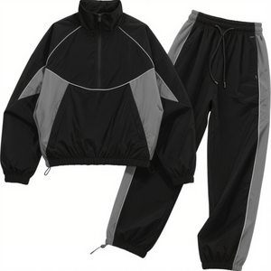 Conjunto de Chaqueta Cortavientos Deportiva Ligera, Ecológica e Impermeable para Hombre, Impresión Digital, Tendencia en Ventas - Product Image 1