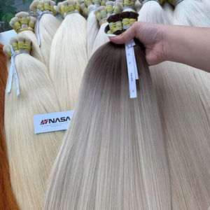ผมต่อแบบตรง สีบลอนด์ 100% ผมเวอร์จินเวียดนาม ราคาขายส่ง เหมาะสำหรับเทศกาลปีใหม่ - Product Image 1