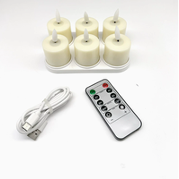 Bougies LED TOOWIN très vendues, bougies rechargeables magnétiques télécommandées, décorations de Noël, ornements, lumières d'ambiance
