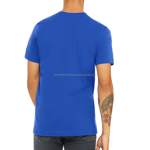 T-shirt pour homme en coton léger de haute qualité, uni, sans logo, 100% coton - Product Image 2