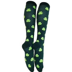 Calcetines OEM 2026 al por mayor baratos para el Día de San Patricio para niños, calcetines con diseño de trébol de San Patricio - Product Image 2