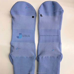 JZVINA Custom Logo Crew Football Soccer <b>Socks</b> Strong Grip Anti-Slip Breathable Mesh Durable Training Eco-Friendly <b>Moisture</b> - Product Image 4