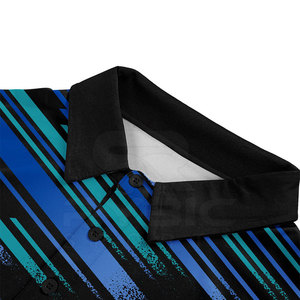 Chemises polo pour hommes, entièrement imprimées, de haute qualité, durables, cousues, fabriquées au Pakistan, best-sellers. - Product Image 4