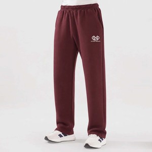 <b>Men's</b> <b>White</b> Casual Elastic Waist Loose Fit Flat <b>Jogger</b> Sweatpants Pockets Right Leg Logo Breathable 100% Cotton Spring Wear - Product Image 5
