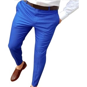 Pantalones Casuales de Hombre Estilo Urbano, Pantalones de Vestir Ajustados con Cintura Elástica Superflexible, Pantalones Chinos Formales Transpirables - Product Image 6