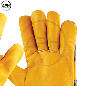 Guantes Canadienses de Cuero Hechos a Medida con Palma Reforzada, Diseño Flexible para los Dedos y Puño Tejido para Manipulación en Talleres Mecánicos - Product Image 6
