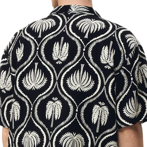 Camisa de Muselina Informal y Holgada para Hombre, Manga Corta, Ligera, Transpirable, con Botones al Frente, para Verano, Playa, Vacaciones, Uso Diario - Product Image 4