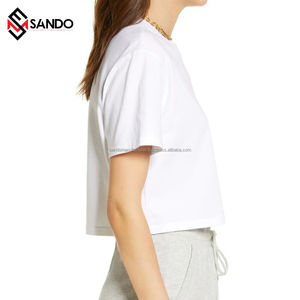 Camiseta de manga corta con logotipo personalizado para mujer, ropa de verano ecológica, camiseta antibolitas a la venta - Product Image 5