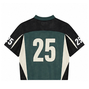 Maillot de football tendance personnalisé avec impression par sublimation, design brodé, maillot de sport en mesh, maillot de football américain pour équipe - Product Image 2