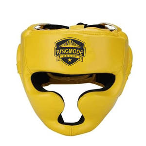 Protector de Cabeza de Boxeo de Cuero de Alta Calidad, Ajustable, con Logotipo Personalizado, Protector e Impermeable, Colores Personalizados - Product Image 1