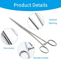 Hoogwaardig chirurgisch roestvrij staal 12,5 cm Halstead rechte Mosquito hemostatische forceps set 2 stuks SIGAL MEDCO Jewelry