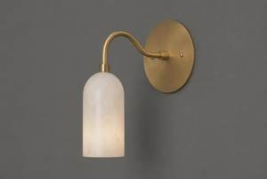 Modern Brass <b>Wall</b> <b>Sconce</b> With Frosted Glass Shades Indoor <b>Lighting</b> Fixture Bathroom Decor Round Design Lightweight - Product Image 4
