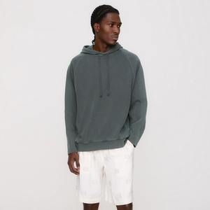 Custom Washed <b>Green</b> Pullover <b>Hoodie</b> Unisex Streetwear Soft Cotton Casual <b>Hoodie</b> with Adjustable Drawstring Relaxed Fit - Product Image 1