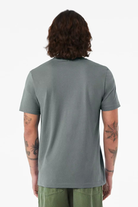 เสื้อยืดคอกลมผู้ชายผ้าคอตตอนคุณภาพส่งออก แขนสั้น ผ้าเจอร์ซีย์เดี่ยว สวมใส่สบายๆ สไตล์สตรีทแวร์ ขายส่งจำนวนมาก รับผลิตแบบ OEM - Product Image 5