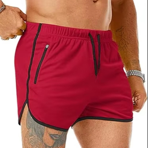Shorts de course Dry Fit pour hommes, légers et à séchage rapide, pour la gym et l'entraînement, avec poches zippées - Product Image 1