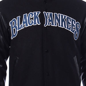 Veste de baseball Letterman, veste varsity, manches en cuir véritable, corps en laine, pour hommes, confortable et respirante - Product Image 3