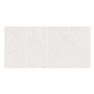 Casper Blans White Marble Look Porcelain Tiles 600x1200mm Royal Finish Satin <b>Matt</b> Surface Elegant White Stone Effect GVT PGVT - Product Image 1