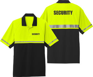 T-shirt de sécurité réfléchissant bicolore haute visibilité personnalisé pour l'été – Idéal pour les entreprises de construction et les agents de sécurité – Haut de sécurité en polyester/mesh - Product Image 4