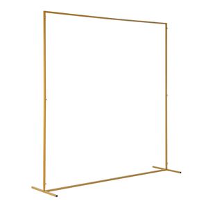 Arco Nuziale in Ferro Battuto Dorato 200*50*200cm con Parte Superiore Piatta e Borsa d'Acqua a Forma di Cornice - Product Image 3
