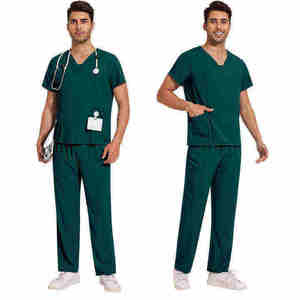 Ensemble de Blouses Médicales Extensibles Écologiques NEXT WAVE pour Hôpitaux, Uniformes d'Infirmiers Personnalisables avec Logo, Col en V, pour Hommes et Femmes, Chirurgicales, Vente en Gros - Product Image 3