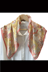 Custom Printed Satin <b>Scarf</b> Fabric for European Israel Island Private Label Branding Corporate Promotion Gifts OEM ODM - Product Image 3