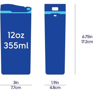 Eco-Friendly 12 Ounce Green Juice Box Container Reusable <b>Drinkware</b> Accessory with Convenient Design - Product Image 3