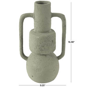 Vase décoratif texturé abstrait de DreamCraft avec poignées carrées Bouteilles élégantes pour la décoration de la maison ou du bureau Vietnam - Product Image 3