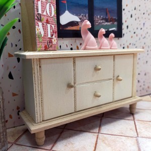 Aparador de Madera en Miniatura 1:12, Muebles para Casa de Muñecas, Cómoda para Decoración de Casa de Muñecas, Regalo - Product Image 2
