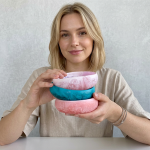 Customized Size Polished Resin Eco-Friendly Durable Carved Classic Design Serving Bowl Party Use Handmade India Free Shipping - Product Image 1