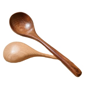 ช้อนไม้เวียดนามสำหรับผสมสลัด ใช้เสิร์ฟ อุปกรณ์ครัว ทำด้วยมือ เป็นมิตรกับสิ่งแวดล้อม - Product Image 1