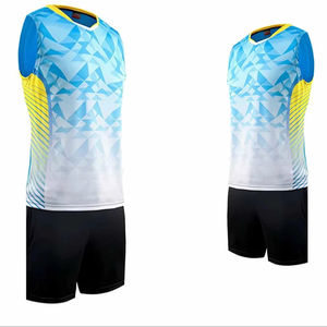 Uniformes de Voleibol Personalizables al por Mayor, Ligeros, 100% Poliéster, sin Mangas, Cuello Redondo, Cintura Elástica, Transpirables, para Verano - Product Image 1