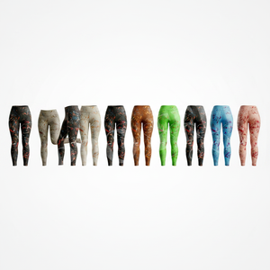 Activewear <b>Tights</b> Quick Dry Casual Women High Waist Custom Printed Yoga Leggings Fitness Workout Running Stretch Sports Pants - Product Image 1