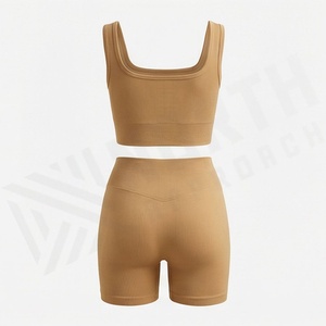 Ensemble de yoga à marque privée pour femme : Soutien-gorge de sport, leggings, vêtements de fitness respirants pour la gym et l'entraînement - Product Image 2