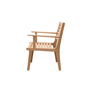 Modern Solid Teak Wooden Durable <b>Outdoor</b> Patio Beach <b>Chairs</b> for Dining and Indonesia Product Factory Direct Garden Furniture - Product Image 6