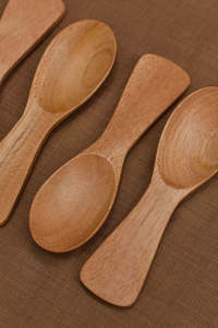 Spatule en bois de Neem naturel de qualité supérieure – Spatule de cuisine à manche extra long, sans danger pour les aliments, pour ustensiles de cuisson antiadhésifs, mélange et cuisson quotidienne - Product Image 3