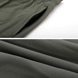 Pantalones Cortos Deportivos Casuales Sólidos |   Pantalones Cortos Deportivos Transpirables de Malla con Cintura Media Elástica, Impresión Digital Personalizada, Servicio OEM - Product Image 4