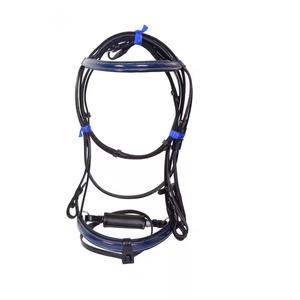 Bridon en cuir de qualité supérieure de type western, équipement équestre pour chevaux de course - Product Image 3